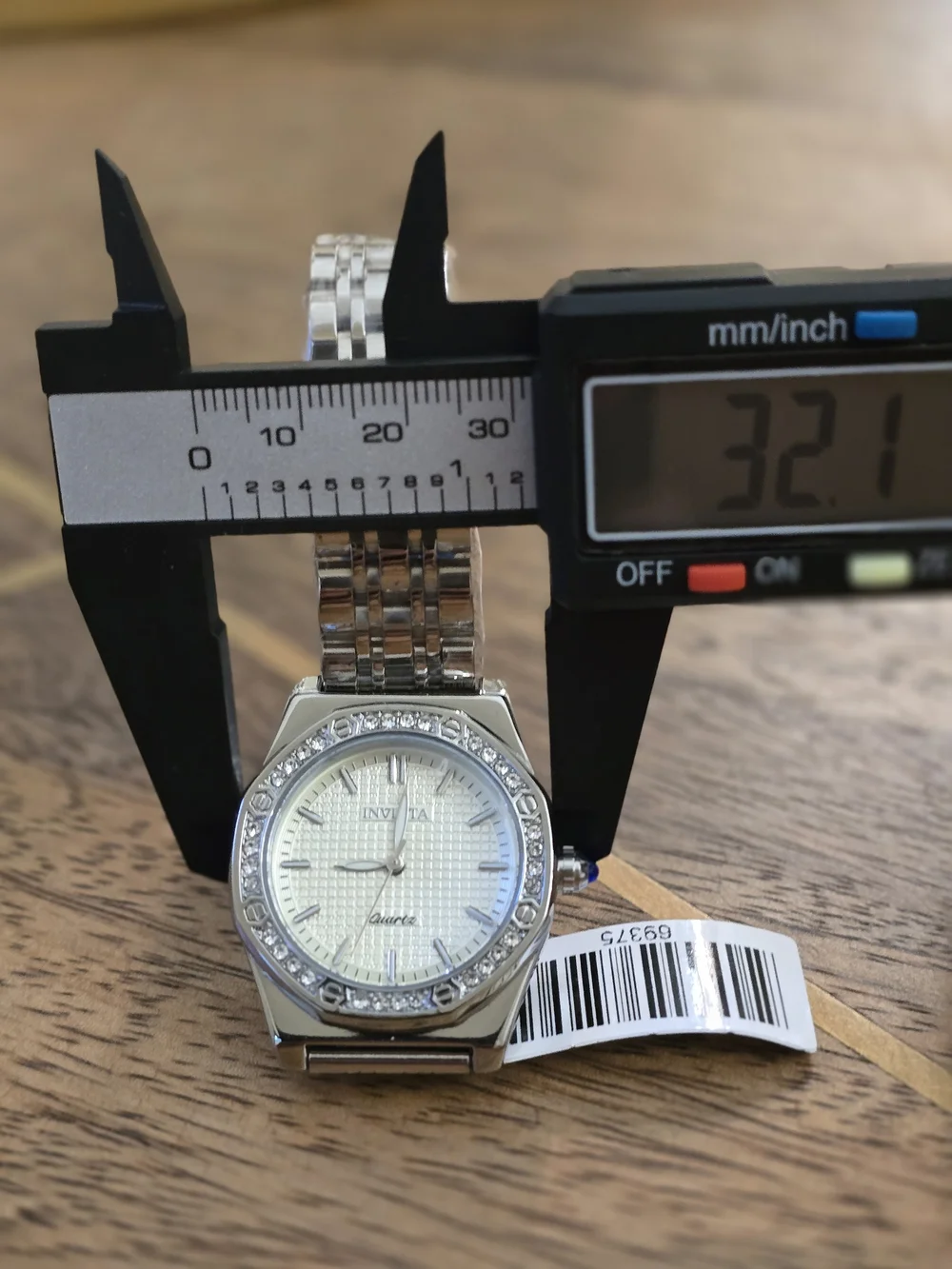 Invicta Women's Silver Crystal Bezel Quartz Watch